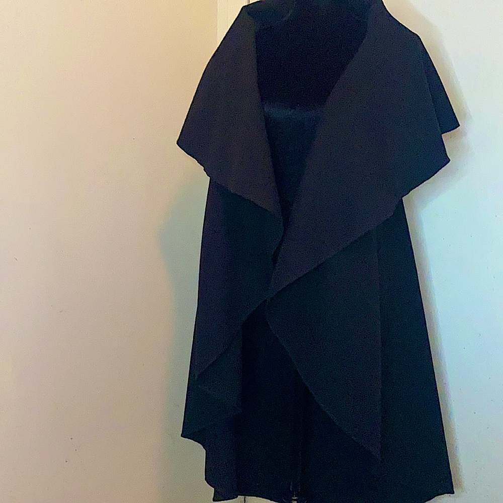 Long black vest